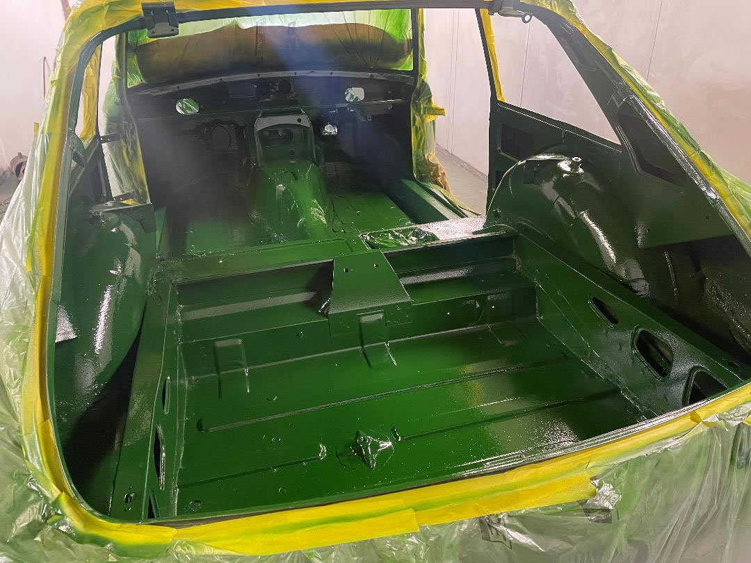 MGB GT in paint