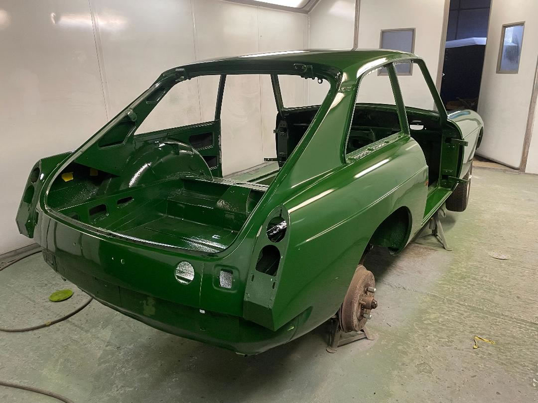 MGB GT in paint