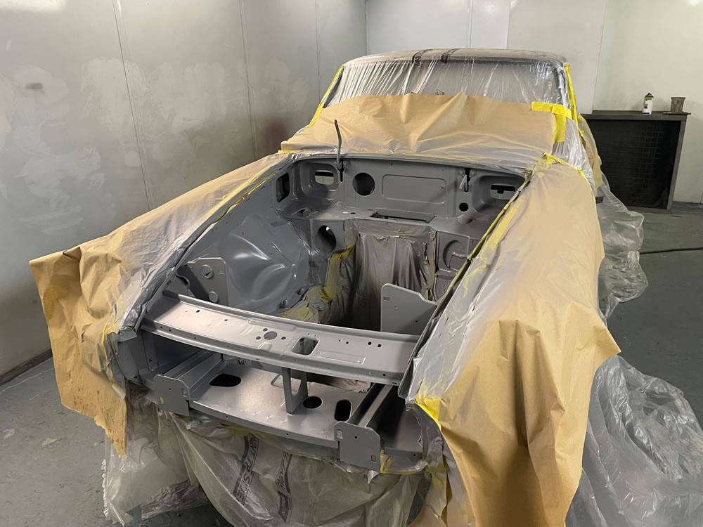 MGB GT in primer