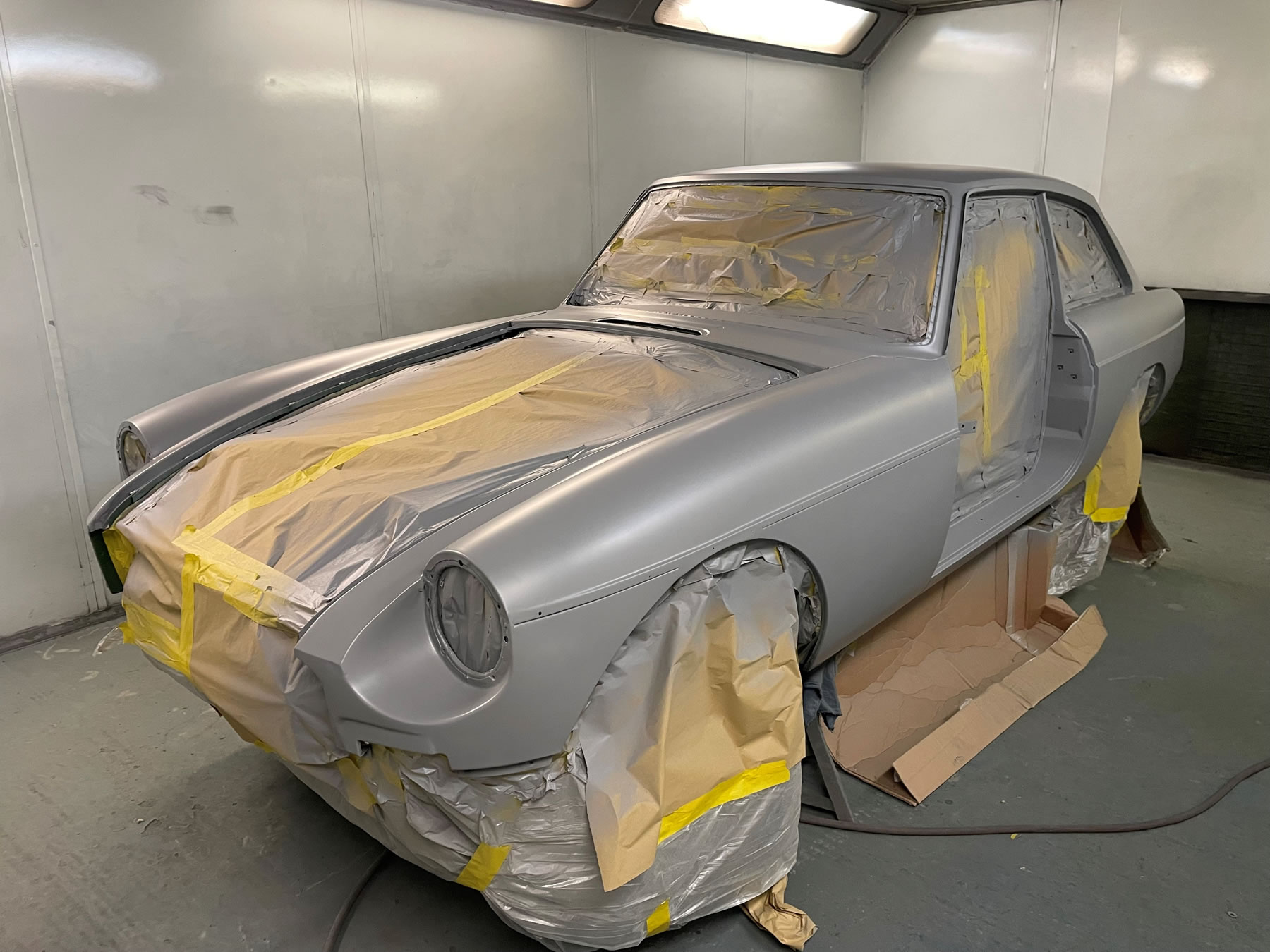 MGB GT in primer