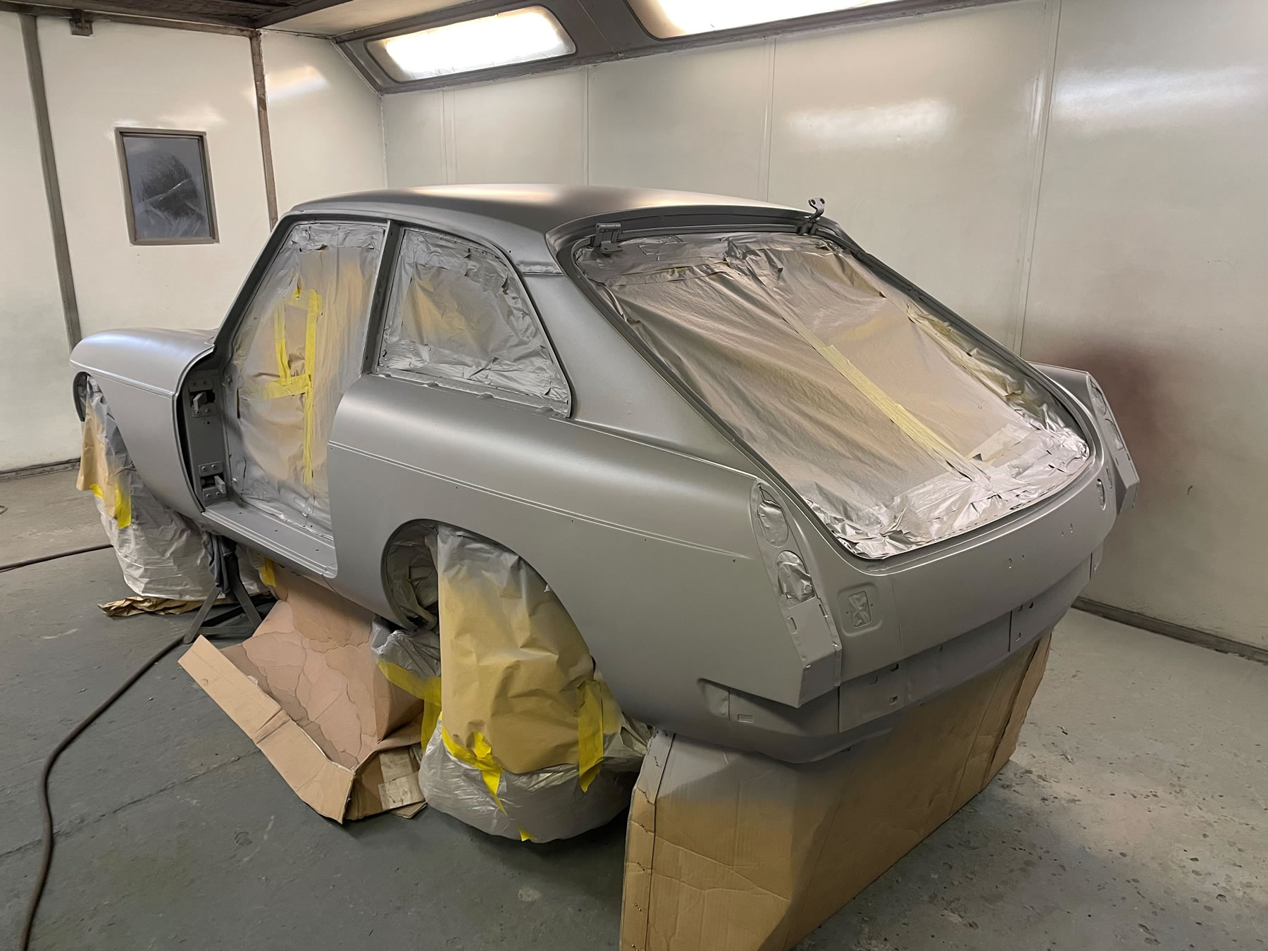 MGB GT in primer