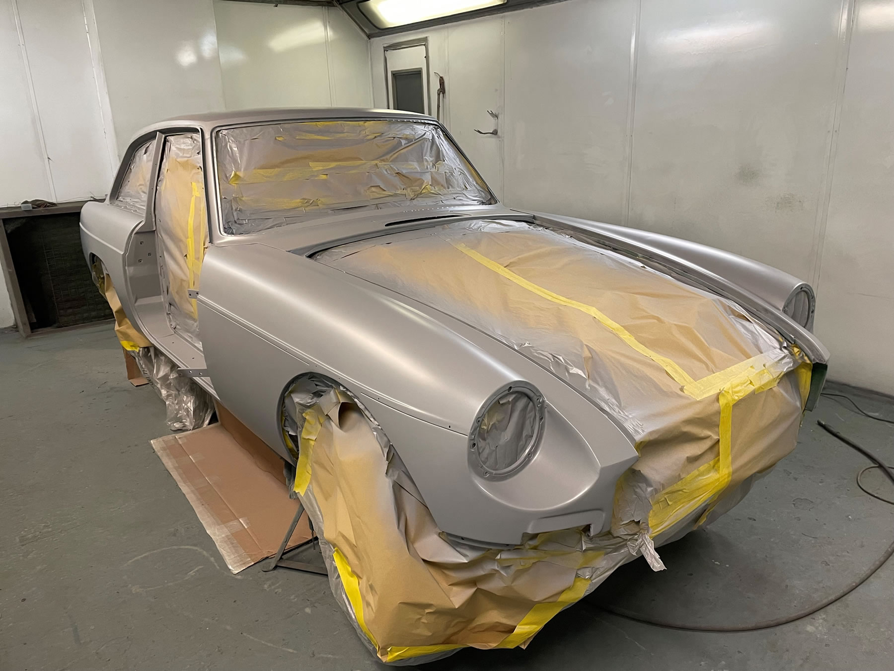 MGB GT in primer