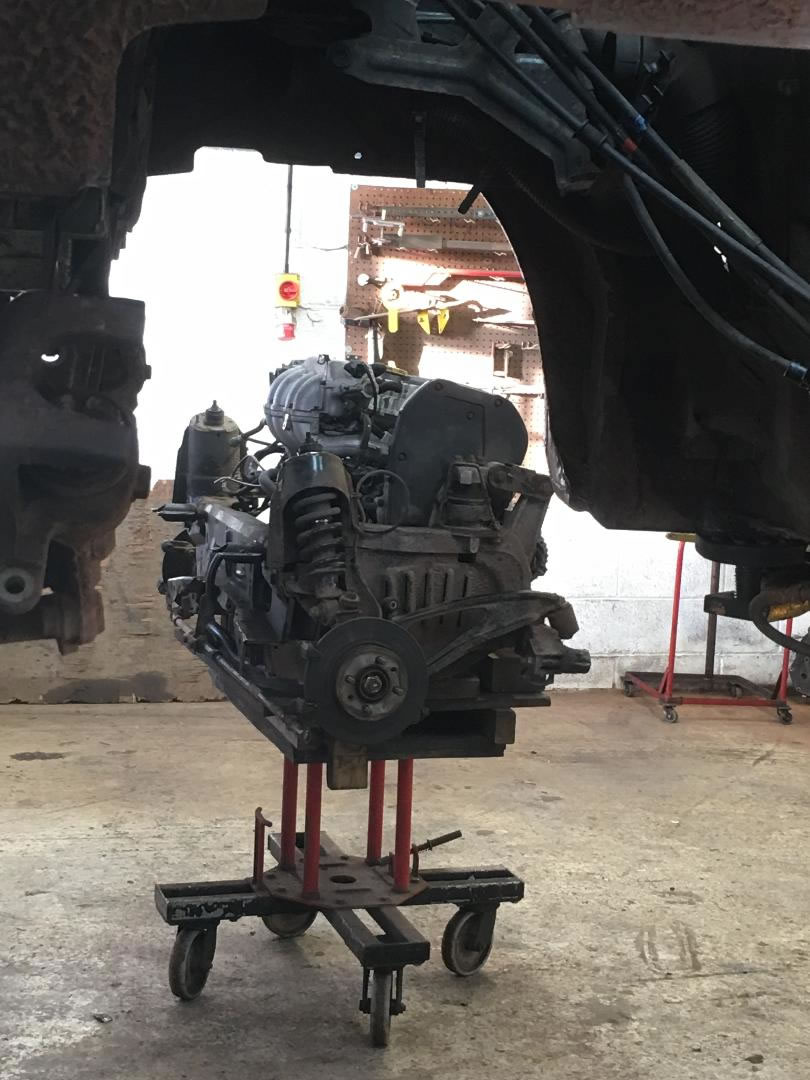 MG TF Engine removal