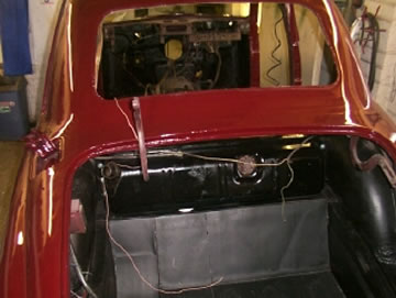 MG Magnette body sprayed rear